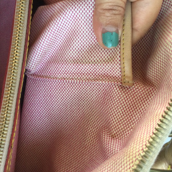 Dooney & Bourke Dome Shoulder Satchel Leather Handbag Crossword Tan Gray Gold - Picture 12 of 16